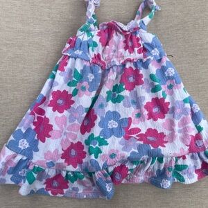 Floral Sundress with Ruffle Hem